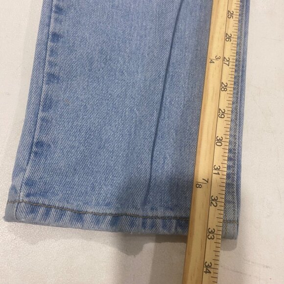 Cruel Girl Womens Low Rise Relaxed Fit Jeans Size 9 Long 100% Cotton Light Wash - Picture 9 of 11